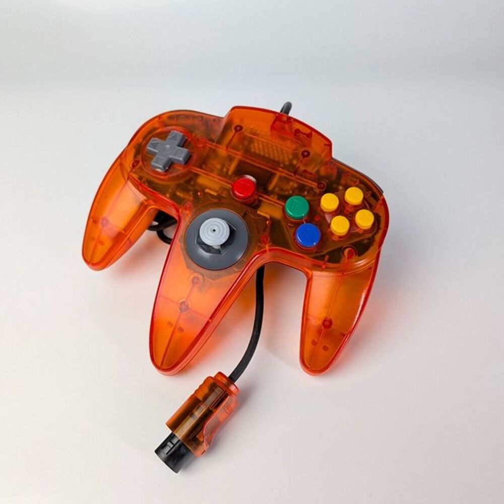 Fire Orange Nintendo 64 Controller - Authentic and Tested - N64